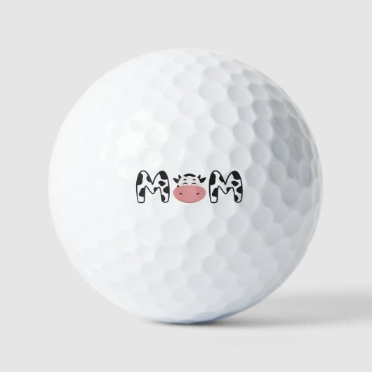 Maßgeschneidert: Kuh-Mama der Geburtstagskinderfar Golfball (Vorderseite)