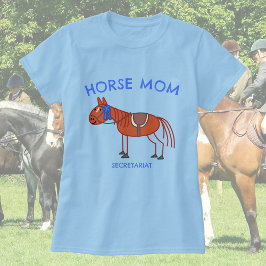 Maßgeschneidert: Mama - Kastanienhorse Doodle T-Shirt