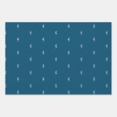 Maßgeschneidert mit der Anfangsbuchstabennummer, d Geschenkpapier Set (Vorderseite 3)