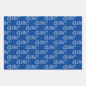 Maßgeschneidert mit der Anfangsbuchstabennummer, d Geschenkpapier Set (Vorderseite 2)