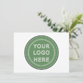 Maßgeschneidert, modern, elegant und zeitlos einladung (Stehend Vorderseite)