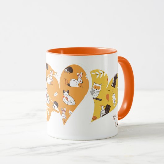 Maßgeschneidert - Moderner Herbstfall Erntedank Gi Tasse (VorderseiteRechts)