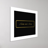 Maßgeschneidert, schwarz und weiß mit goldenen Buc Foliendrucke (Ablage )