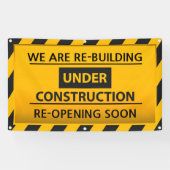 Maßgeschneidert sind wir wieder Gebäude im Bau Banner (Horizontal)