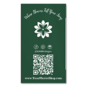 Maßgeschneidert, wo Blume Ihre Geschichte erzählen Magnetische Visitenkarte (Vorderseite Vertikal)