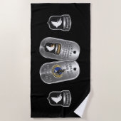 Maßgeschneiderte 101. Im Flugzeug Division Strandtuch (Vorderseite)