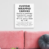 Maßgeschneiderte 11" x 14" PREMIUM WRAPPED CANVAS  Leinwanddruck (Insitu (Wohnzimmer))