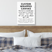 Maßgeschneiderte 11" x 14" PREMIUM WRAPPED CANVAS  Leinwanddruck (Insitu (Schlafzimmer))