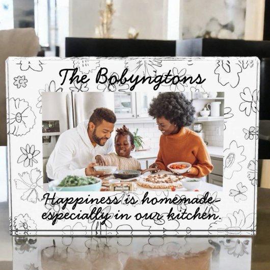 Maßgeschneiderte 1-Foto-Familie glücklich blühend  Fotoblock