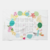 Maßgeschneiderte 2014 Kalender Küche Towe Geschirrtuch (Horizontal)