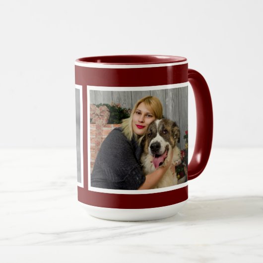 Maßgeschneiderte 2-Foto-Collage Tasse (VorderseiteRechts)