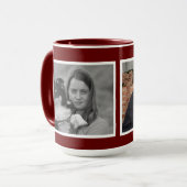 Maßgeschneiderte 2-Foto-Collage Tasse (Vorderseite Links)