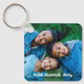 Maßgeschneiderte 2 Foto Moderne Niedliche Personal Schlüsselanhänger (Vorderseite)