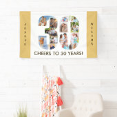 Maßgeschneiderte 30. Geburtstag Party Neutrale Fot Banner (Insitu)