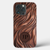 Maßgeschneiderte 3D-Kupfer-Metall-Molten-Wave Case-Mate iPhone Hülle (Rückseite)