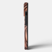 Maßgeschneiderte 3D-Kupfer-Metall-Molten-Wave Case-Mate iPhone Hülle (Rückseite / Links)
