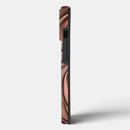 Maßgeschneiderte 3D-Kupfer-Metall-Molten-Wave Case-Mate iPhone Hülle (Rückseite / Links)