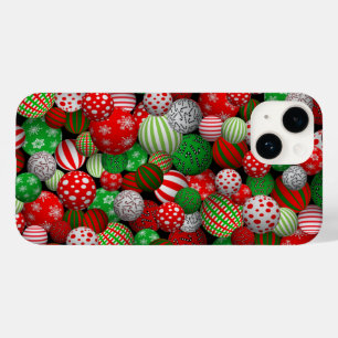 Maßgeschneiderte 3D-Weihnachtsbälle Case-Mate iPhone 14 Hülle