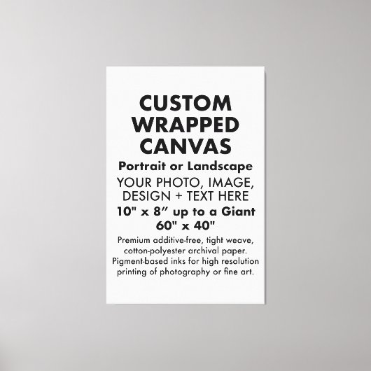 Maßgeschneiderte 40" x 60" PREMIUM WRAPPED CANVAS  Leinwanddruck (Vorderseite)