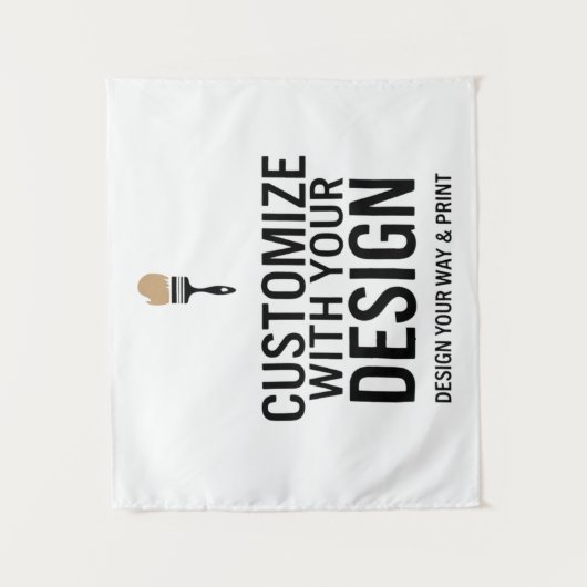 Maßgeschneiderte, 40x34" Unternehmen Personalisier Wandteppich (Vorderseite)