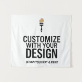 Maßgeschneiderte, 40x34" Unternehmen Personalisier Wandteppich (Vorderseite (Horizontal))