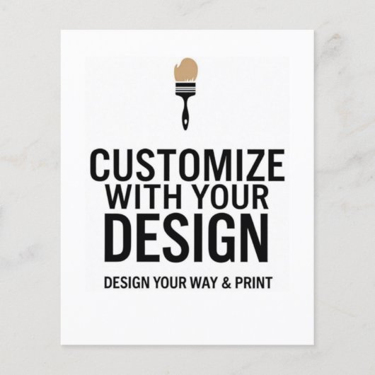 Maßgeschneiderte 4,5 x 5,6" Leerereigniswerbung Flyer (Vorne)