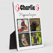 Maßgeschneiderte 4-Foto-Hundedecke Fotoplatte (Seite)