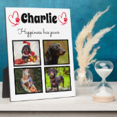 Maßgeschneiderte 4-Foto-Hundedecke Fotoplatte (Seite)