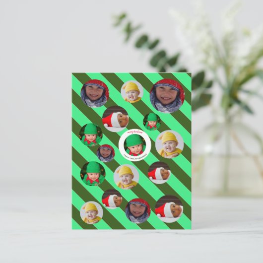 Maßgeschneiderte 4-Foto-🎄 Weihnachten (Stehend Vorderseite)