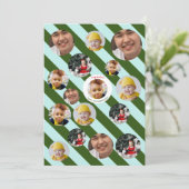 Maßgeschneiderte 4-Foto-🎄 Weihnachten Einladung (Stehend Vorderseite)