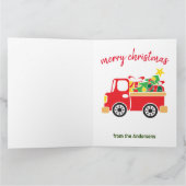 Maßgeschneiderte 4-Foto-🎄 Weihnachten Karte (Innenseite)