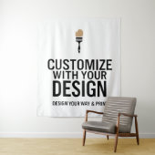 Maßgeschneiderte 68x80" Unternehmen Personalisiert Wandteppich (Beispiel)