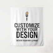 Maßgeschneiderte 68x80" Unternehmen Personalisiert Wandteppich (Vorderseite)