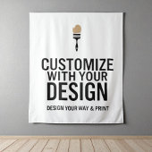 Maßgeschneiderte 68x80" Unternehmen Personalisiert Wandteppich