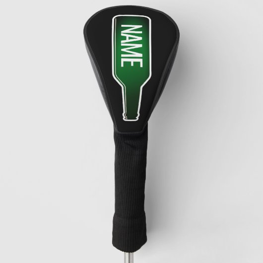 Maßgeschneiderte Abdeckung mit Logo für Bierflasch Golf Headcover (Vorderseite)