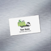 Maßgeschneiderte Abfallentsorgungsfirma Magnetische Visitenkarte (Beispiel)