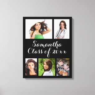 Maßgeschneiderte Abschluss FotoCollage Wrapped Can Leinwanddruck