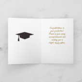 Maßgeschneiderte Abschluss-Karte für Glückwunsch Karte (Innenseite)