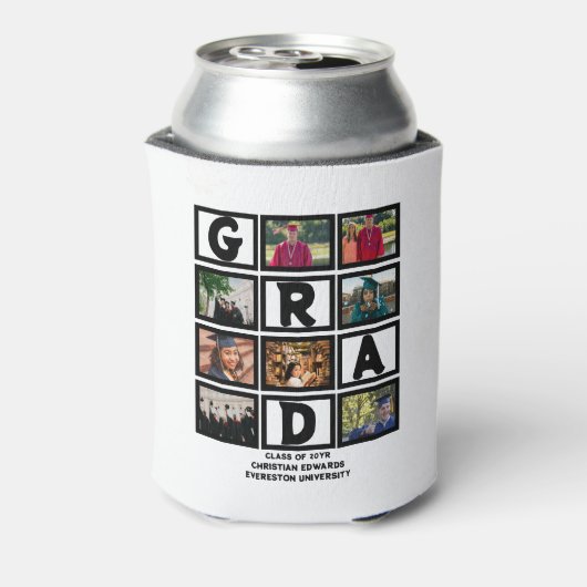 Maßgeschneiderte Abschluss-Klasse für Foto-Collage Dosenkühler (Kanne Rückseite)