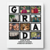 Maßgeschneiderte Abschluss-Klasse für Foto-Collage Fotoplatte (Vorderseite)