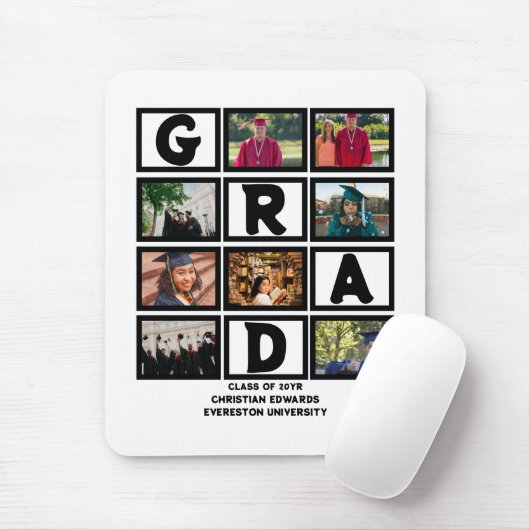 Maßgeschneiderte Abschluss-Klasse für Foto-Collage Mousepad (Mit Mouse)