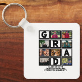 Maßgeschneiderte Abschluss-Klasse für Foto-Collage Schlüsselanhänger (Vorderseite)