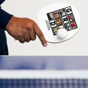 Maßgeschneiderte Abschluss-Klasse für Foto-Collage Tischtennis Schläger