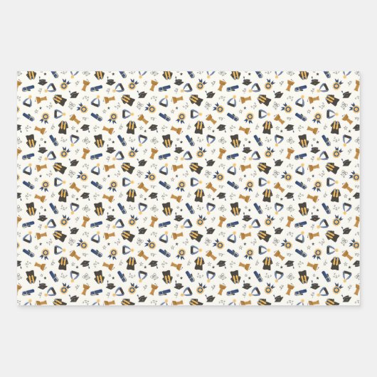 Maßgeschneiderte Abschluss-Klasse Geschenkpapier Set (Vorderseite 2)