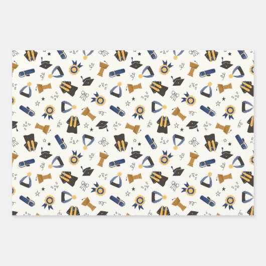 Maßgeschneiderte Abschluss-Klasse Geschenkpapier Set (Vorderseite)