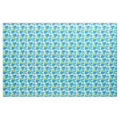 Maßgeschneiderte Abstrakt blaugrüne Kreise Stoff (Yard (91,4 cm))