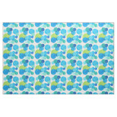Maßgeschneiderte Abstrakt blaugrüne Kreise Stoff (Fat Quarter (45,7 x 55,9 cm))