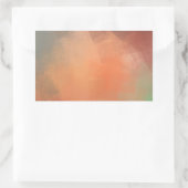 Maßgeschneiderte Abstrakte Kunst Moderne leere Vor Rechteckiger Aufkleber (Tasche)