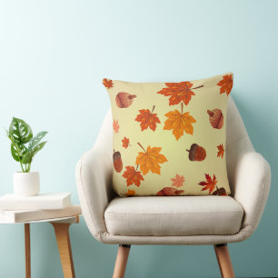 Maßgeschneiderte Acorn & Herbstleaves Throw Kissen