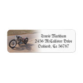 Maßgeschneiderte Adressetiketten für Motorradfahre (Vorne)